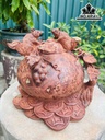 Bình Nho Sóc Gỗ Nu Hương Cao 22 Ngang 24 Sâu 23 (cm)