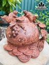 Bình Nho Sóc Gỗ Nu Hương Cao 22 Ngang 24 Sâu 23 (cm)