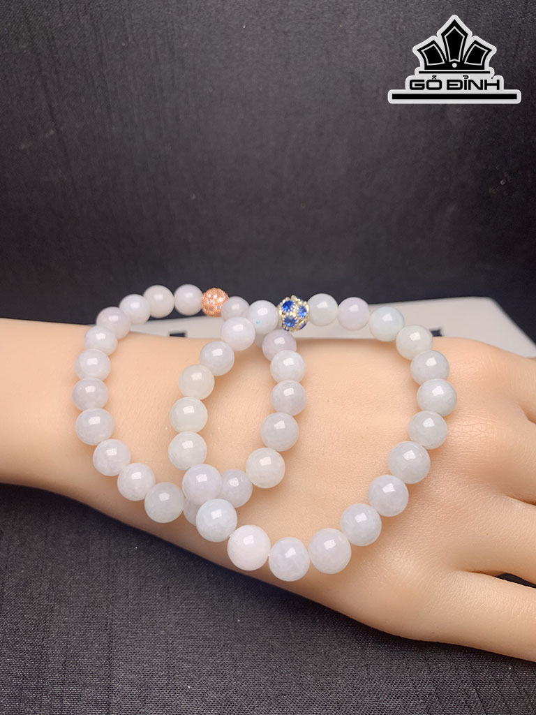 Vòng Tay Đá Cẩm Thạch Đường Kính Hạt 8 (mm)
