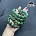 Vòng tay Đá Ngọc Bích (Nephrite Jade) Đường Kính Hạt 16 (mm)