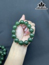Vòng tay Đá Ngọc Bích (Nephrite Jade) Đường Kính Hạt 16 (mm)