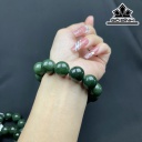 Vòng tay Đá Ngọc Bích (Nephrite Jade) Đường Kính Hạt 16 (mm)