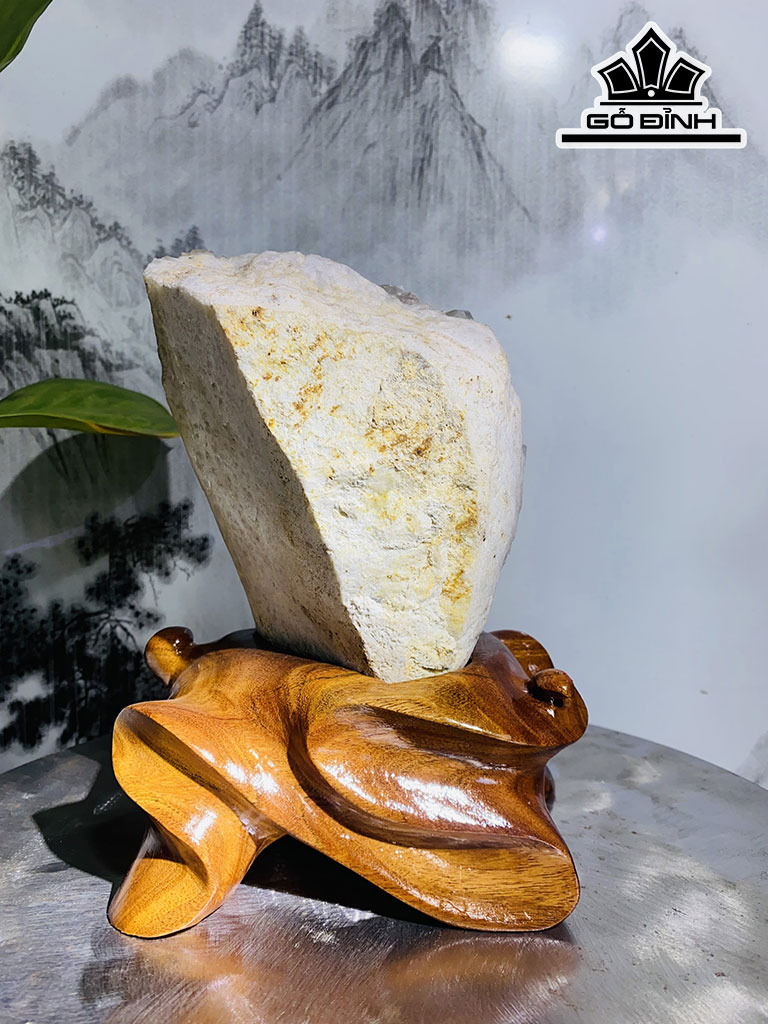 Tinh Thể Đá Thạch Anh Trắng Cao 22 Ngang 17 (cm) 3kg