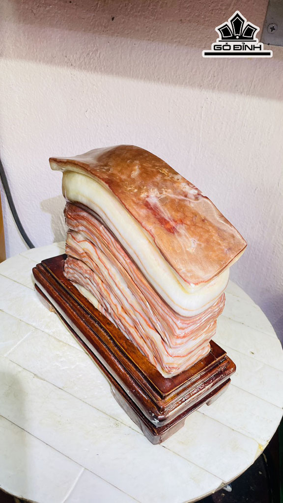 Tác Phẩm Đá Thịt Heo (Canxit) Cao 21 Ngang 22 (cm) 5,2kg