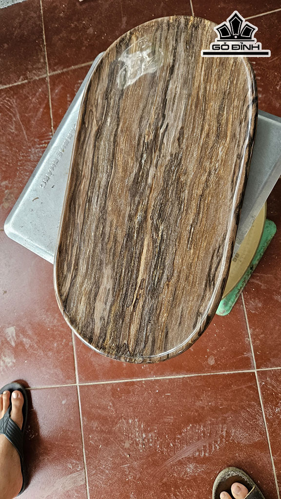 Khay Trà Gỗ Hóa Thạch Cao 45 Ngang 25 Sâu 3 (cm) 4kg