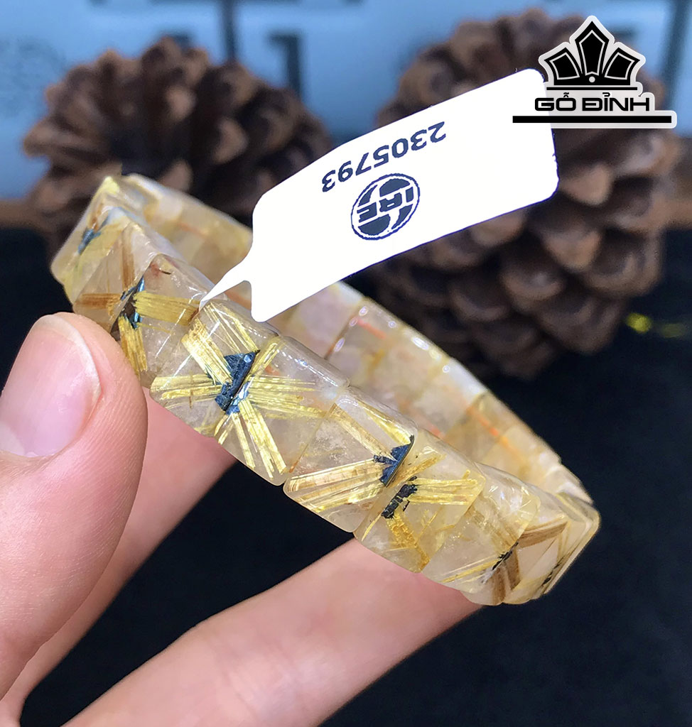 Vòng Tay Đá Thạch Anh Tóc Vàng  31,9gr