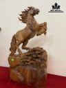 Tượng Ngựa Phong Thủy (Nhất Mã Phi Thiên) Gỗ Hương Cao 60 Ngang 30 Sâu 16 (cm)