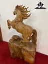 Tượng Ngựa Phong Thủy (Nhất Mã Phi Thiên) Gỗ Hương Cao 60 Ngang 30 Sâu 16 (cm)
