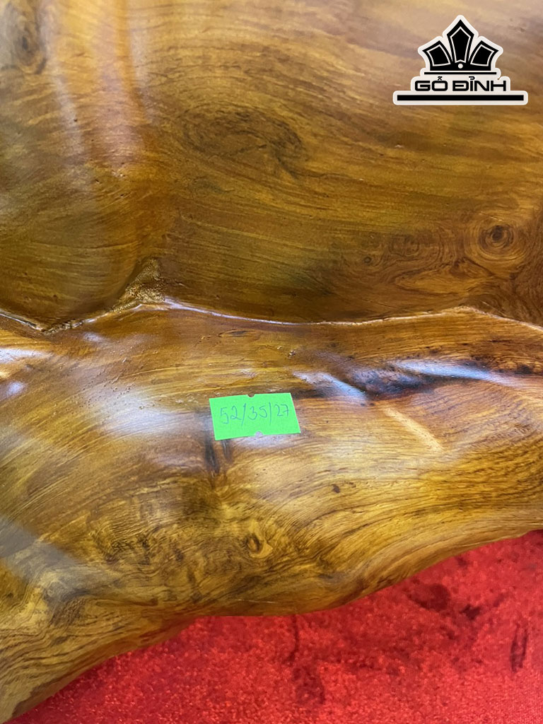 Tượng Trâu Gỗ Hương Cao 35 Ngang 52 Sâu 27 (cm)