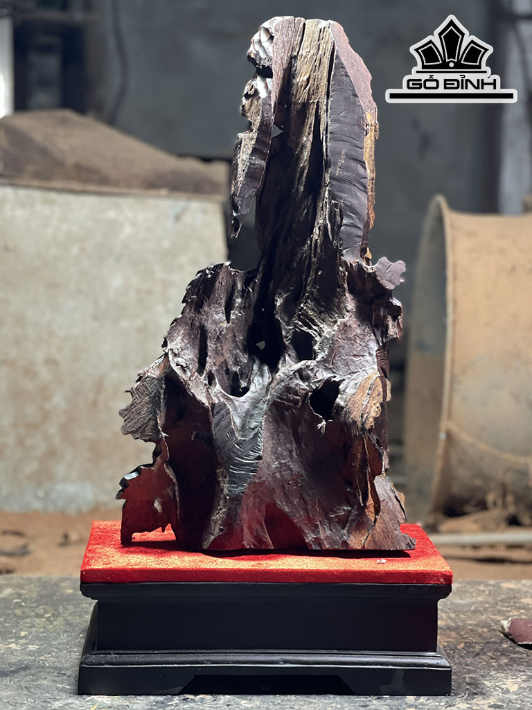 Tượng Nhất Tâm Bái Phật Gỗ Bách Xanh Cao 54 Ngang 30 Sâu 12 (cm)