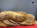 Tượng Cá Kim Long Gỗ Nu Ngọc Am Cao 18 Ngang 68 Sâu 15 (cm)
