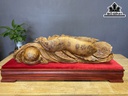 Tượng Cá Kim Long Gỗ Nu Ngọc Am Cao 18 Ngang 68 Sâu 15 (cm)