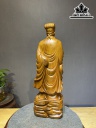 Tượng Gia Cát Lượng Gỗ Ngọc Am Cao 60 Ngang 18 Sâu 13 (cm)