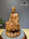 Tượng Phật A Di Đà Gỗ Hương Cao 50 Ngang 30 Sâu 29 (cm)