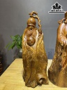 Tượng Phúc Lộc Thọ (Tam Đa) Gỗ Hương Cao 50 Ngang 25 Sâu 20 (cm)