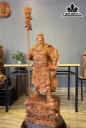 Tượng Quan Công Gỗ Hương Cao 102 Ngang 39 Sâu 25 (cm)