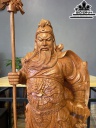 Tượng Quan Công Gỗ Hương Cao 102 Ngang 39 Sâu 25 (cm)
