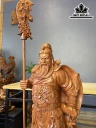 Tượng Quan Công Gỗ Hương Cao 102 Ngang 39 Sâu 25 (cm)