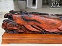 Tượng Cá Kim Long Gỗ Trắc Cao 28 Ngang 636 Sâu 12 (cm)
