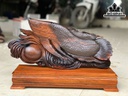 Tượng Cá Kim Long Gỗ Trắc Cao 30 Ngang 46 Sâu 12 (cm)