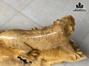 Tượng Hổ Phong Thủy Gỗ Nu Kháo Cao 30 Ngang 73 Sâu 20 (cm)