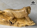 Tượng Hổ Phong Thủy Gỗ Nu Kháo Cao 30 Ngang 73 Sâu 20 (cm)