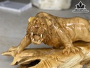 Tượng Hổ Phong Thủy Gỗ Nu Kháo Cao 30 Ngang 73 Sâu 20 (cm)