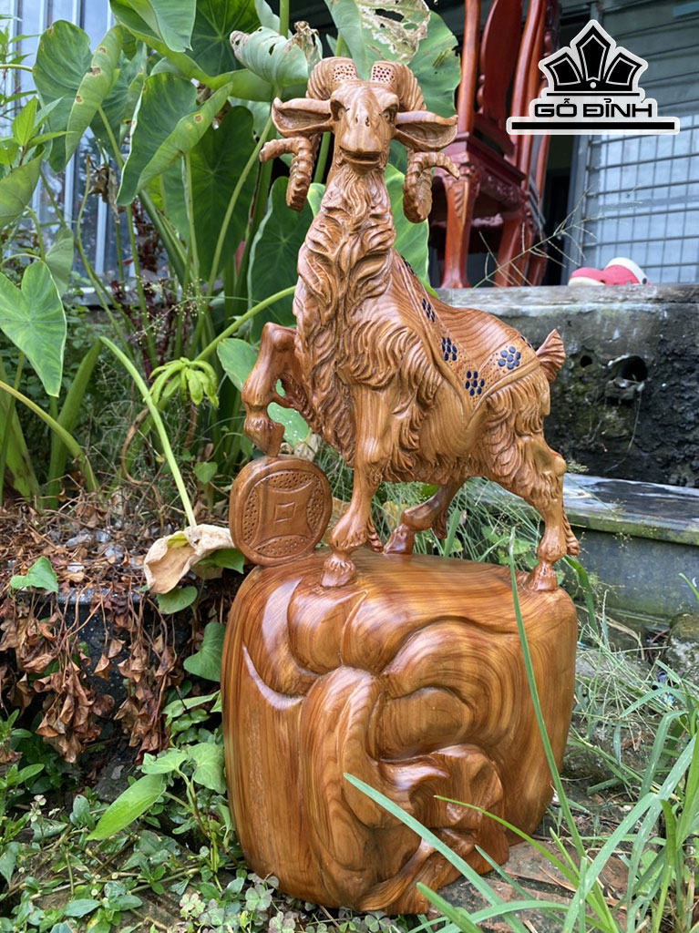 Tượng Nhất Dương Gỗ Ngọc Am Cao 50 Ngang 25 Sâu 15 (cm)