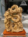 Tượng Rồng ( Nhất Long) Gỗ Xá Xị Cao 73 Ngang 60 Sâu 20 (cm)