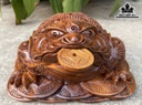 Tượng Thiềm Thừ Gỗ Ngọc Am Cao 17 Ngang 27 Sâu 22 (cm)