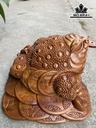 Tượng Thiềm Thừ Gỗ Ngọc Am Cao 17 Ngang 27 Sâu 22 (cm)