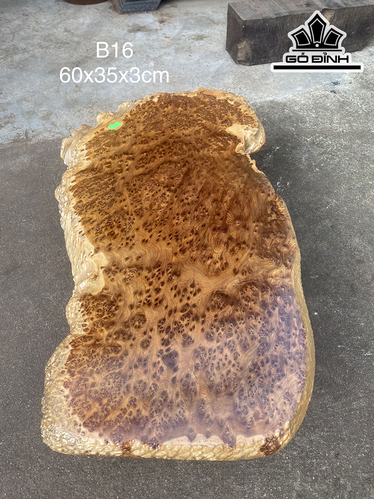 Khay Trà Gỗ Nu Ngọc Am Ngang 60 Cao 35 Sâu 3 (cm)