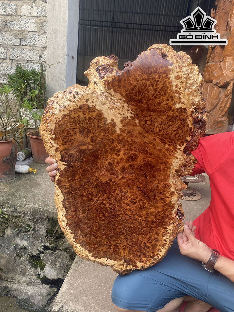 Khay Trà Gỗ Nu Ngọc Am Ngang 79 Cao 52 Sâu 4 (cm)