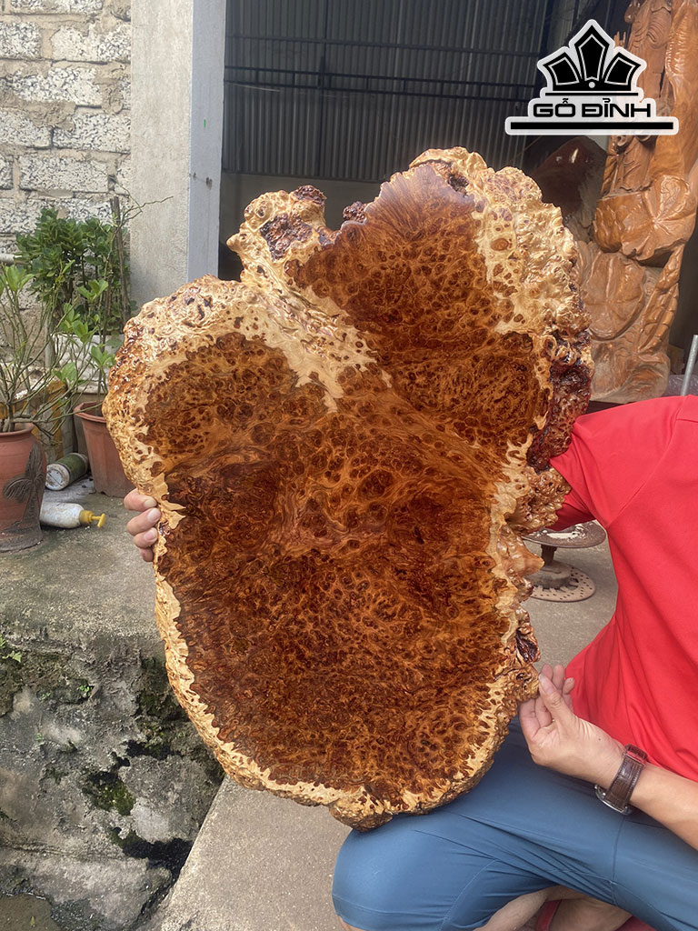 Khay Trà Gỗ Nu Ngọc Am Ngang 79 Cao 52 Sâu 4 (cm)