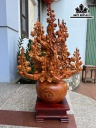 Bình Hoa Gỗ Hương Cao 79 Ngang 51 Sâu 30 (cm)