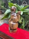 Tượng Chó Gỗ Cẩm Cao 40 Ngang 18 Sâu 12 (cm)