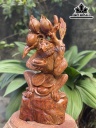 Tượng Khỉ Phong Thủy Gỗ Cẩm Cao 46 Ngang 20 Sâu 13 (cm)