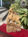 Tượng Nhất Dương Gỗ Ngọc Am Cao 40 Ngang 25 Sâu 10 (cm)
