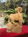 Tượng Nhất Dương Gỗ Ngọc Am Cao 40 Ngang 25 Sâu 10 (cm)