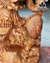 Tượng Đạt Ma Hàm Long Gỗ Hương Đá Cao 144 Ngang 61 Sâu 33 (cm)