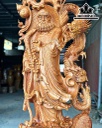 Tượng Đạt Ma Hàm Long Gỗ Hương Đá Cao 144 Ngang 61 Sâu 33 (cm)