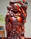 Tượng Phật Di Lặc Gỗ Tử Đàn Cao 109 Ngang 44 Sâu 46 (cm)