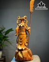 Tượng Quan Công Gỗ Sưa Cao 51 Ngang 22 Sâu 23 (cm)