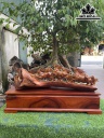 Tượng Mã Đáo Thành Công Gỗ Hương Cao 43 Ngang 80 Sâu 23 (cm)