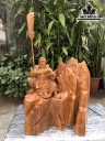 Tượng Quan Công Gỗ Ngọc Am Cao 42 Ngang 42 Sâu 31 (cm)