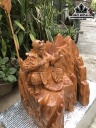 Tượng Quan Công Gỗ Ngọc Am Cao 42 Ngang 42 Sâu 31 (cm)