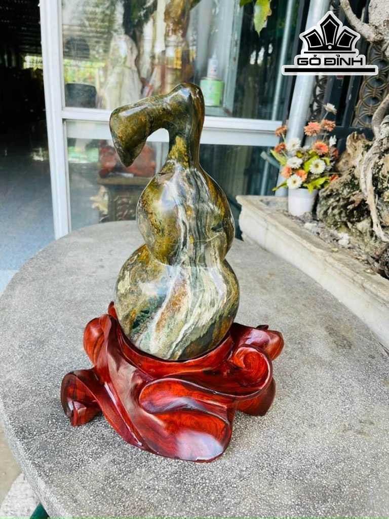 Bầu Hồ Lô Gỗ Hóa Ngọc Cao 39 (cm) 7,3kg