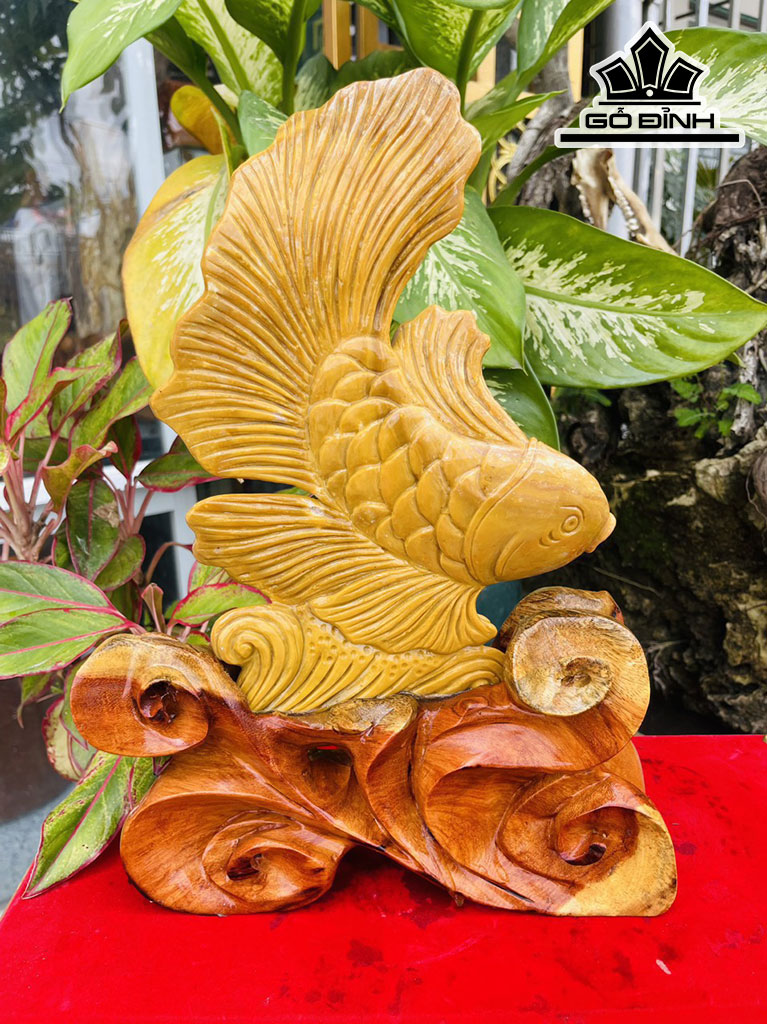 Ngữ Long Vượt Vũ Môn Đá Canxedon Cao 39 (cm) 2kg