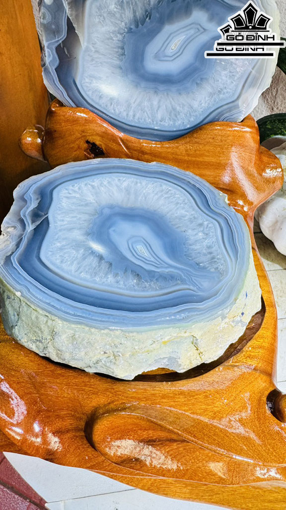 Bát Tụ Bảo Đá Mã Não Cao 27 Đường Kính Hạt 6,4 (cm) 6,4kg