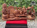 Tượng Phật Di Lặc Tam Phúc Gỗ Cẩm Cao 33 Ngang 66 Sâu 26 (cm)